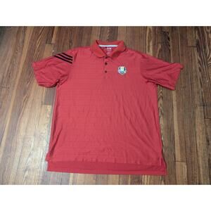 Adidas Clima Cool Ryder Cup Red Mens XL Polo